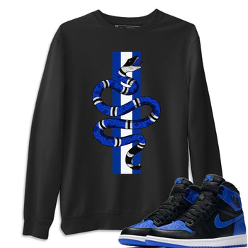 Jordan 1 Royal Black Sneaker Match Tees Snake Sneaker Tees Jordan 1 Royal Black Sneaker Release Tees Unisex Shirts