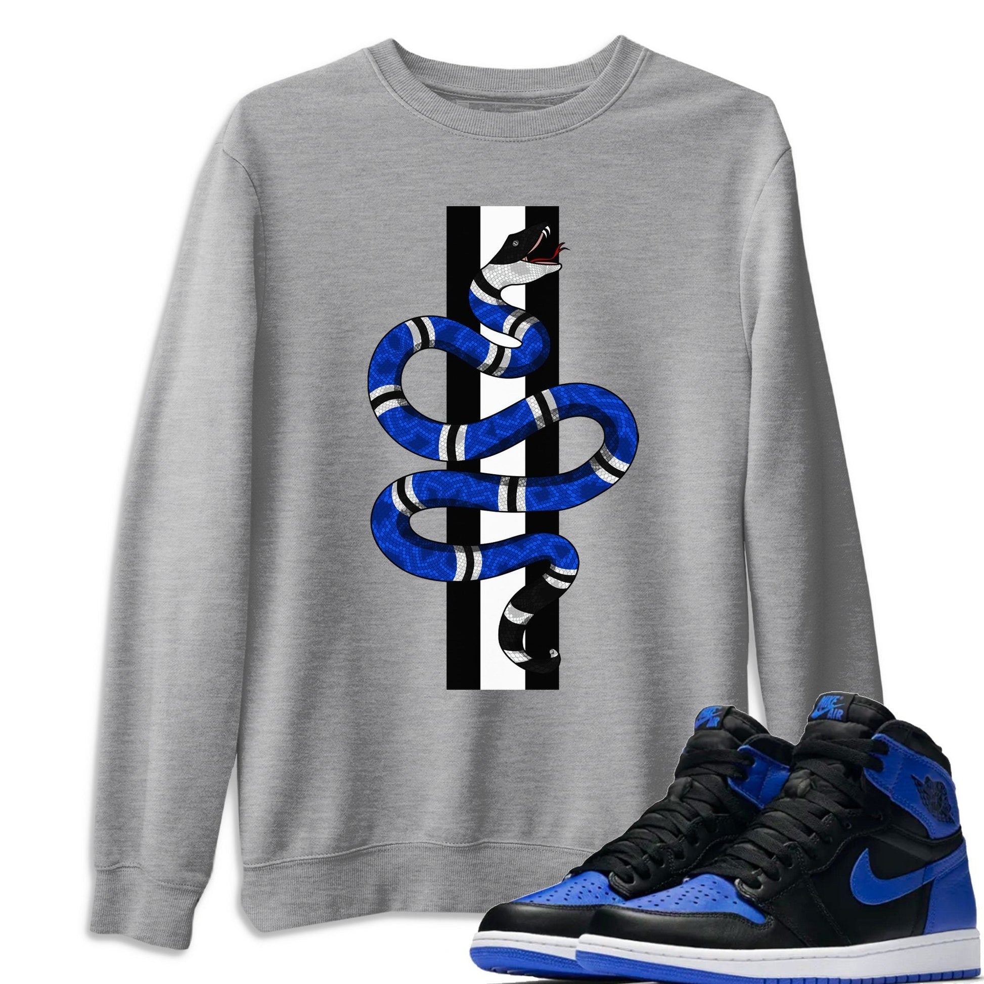 Jordan 1 Royal Black Sneaker Match Tees Snake Sneaker Tees Jordan 1 Royal Black Sneaker Release Tees Unisex Shirts