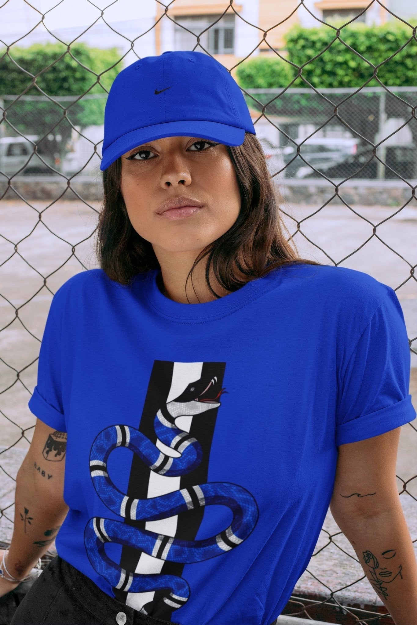 Jordan 1 Royal Black Sneaker Match Tees Snake Sneaker Tees Jordan 1 Royal Black Sneaker Release Tees Unisex Shirts