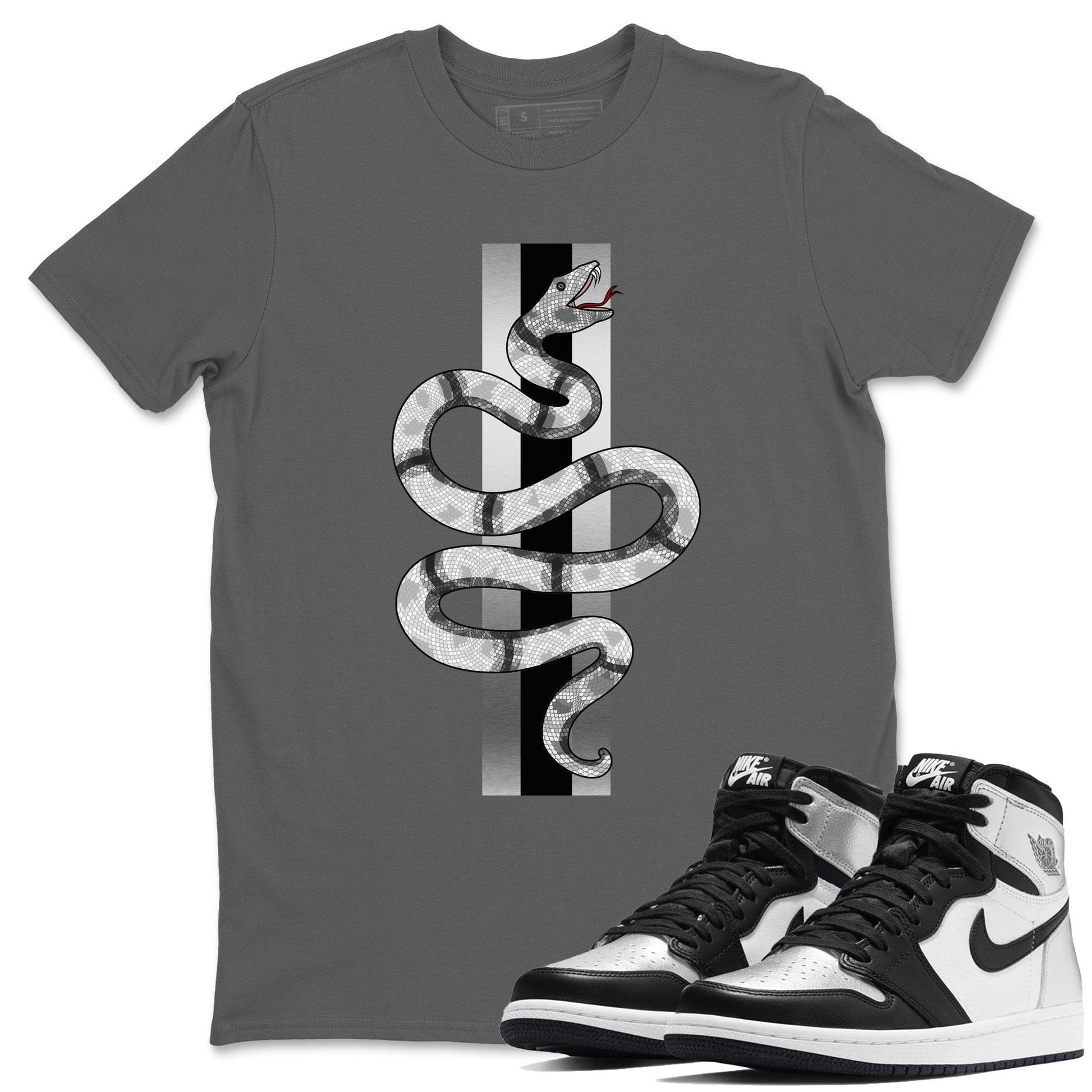 Jordan 1 Silver Toe Sneaker Match Tees Snake Sneaker Tees Jordan 1 Silver Toe Sneaker Release Tees Unisex Shirts