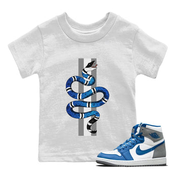 Jordan 1 True Blue Sneaker Match Tees Snake Sneaker Tees Jordan 1 True Blue Sneaker Release Tees Kids Shirts