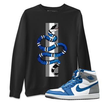 Jordan 1 True Blue Sneaker Match Tees Snake Sneaker Tees Jordan 1 True Blue Sneaker Release Tees Unisex Shirts