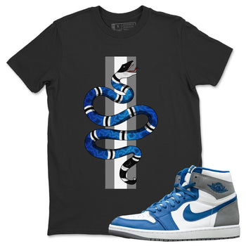 Jordan 1 True Blue Sneaker Match Tees Snake Sneaker Tees Jordan 1 True Blue Sneaker Release Tees Unisex Shirts