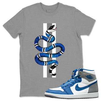 Jordan 1 True Blue Sneaker Match Tees Snake Sneaker Tees Jordan 1 True Blue Sneaker Release Tees Unisex Shirts