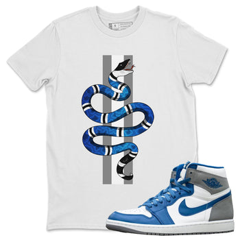 Jordan 1 True Blue Sneaker Match Tees Snake Sneaker Tees Jordan 1 True Blue Sneaker Release Tees Unisex Shirts