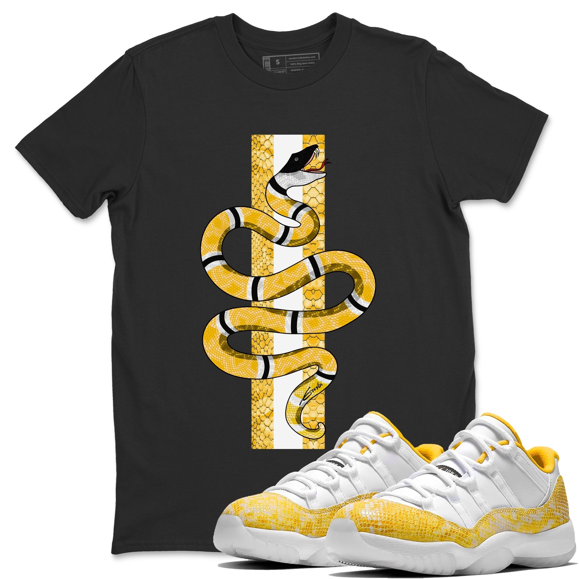 Jordan 11 Yellow Python | Snake Unisex Shirts | SNRT Sneaker Tees ...