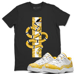 Jordan 11 Yellow Python Sneaker Match Tees Snake Sneaker Tees Jordan 11 Yellow Python Sneaker Release Tees Unisex Shirts