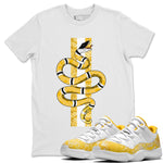 Jordan 11 Yellow Python Sneaker Match Tees Snake Sneaker Tees Jordan 11 Yellow Python Sneaker Release Tees Unisex Shirts