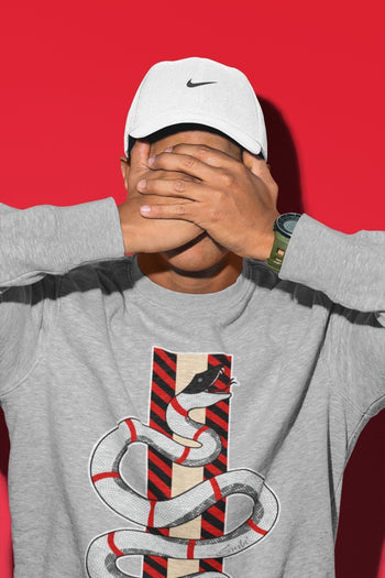 Jordan 2 OFF-WHITE Varsity Red Sneaker Match Tees Snake Sneaker Tees Jordan 2 OFF-WHITE Varsity Red Sneaker Release Tees Unisex Shirts