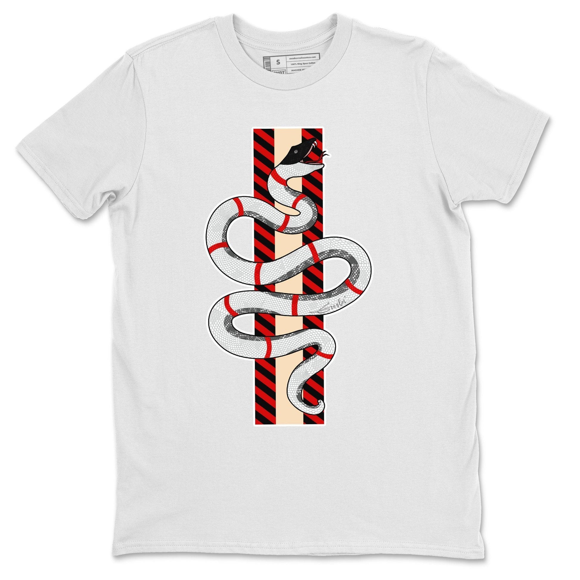 Jordan 2 OFF-WHITE Varsity Red Sneaker Match Tees Snake Sneaker Tees Jordan 2 OFF-WHITE Varsity Red Sneaker Release Tees Unisex Shirts