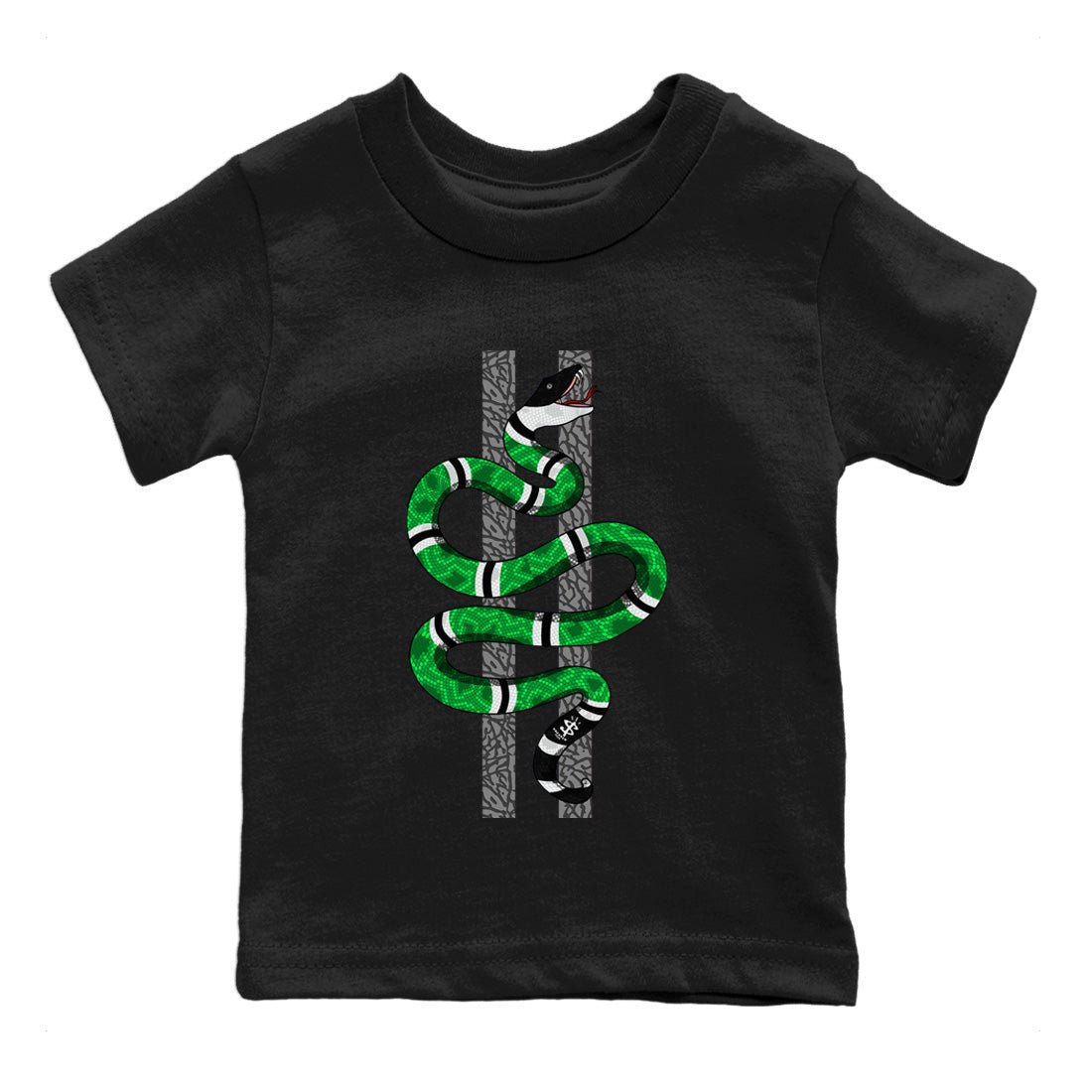 Air Jordan 3 Lucky Green Sneaker Match Tees Snake Sneaker Tees Jordan 3 Retro Lucky Green Sneaker Release Tees Kids Shirts Black 2