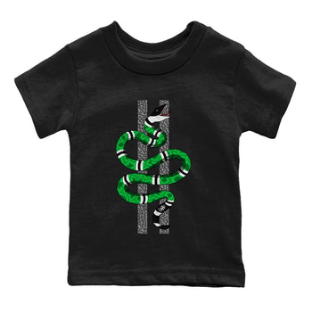 Air Jordan 3 Lucky Green Sneaker Match Tees Snake Sneaker Tees Jordan 3 Retro Lucky Green Sneaker Release Tees Kids Shirts Black 2