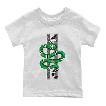 Air Jordan 3 Lucky Green Sneaker Match Tees Snake Sneaker Tees Jordan 3 Retro Lucky Green Sneaker Release Tees Kids Shirts White 2