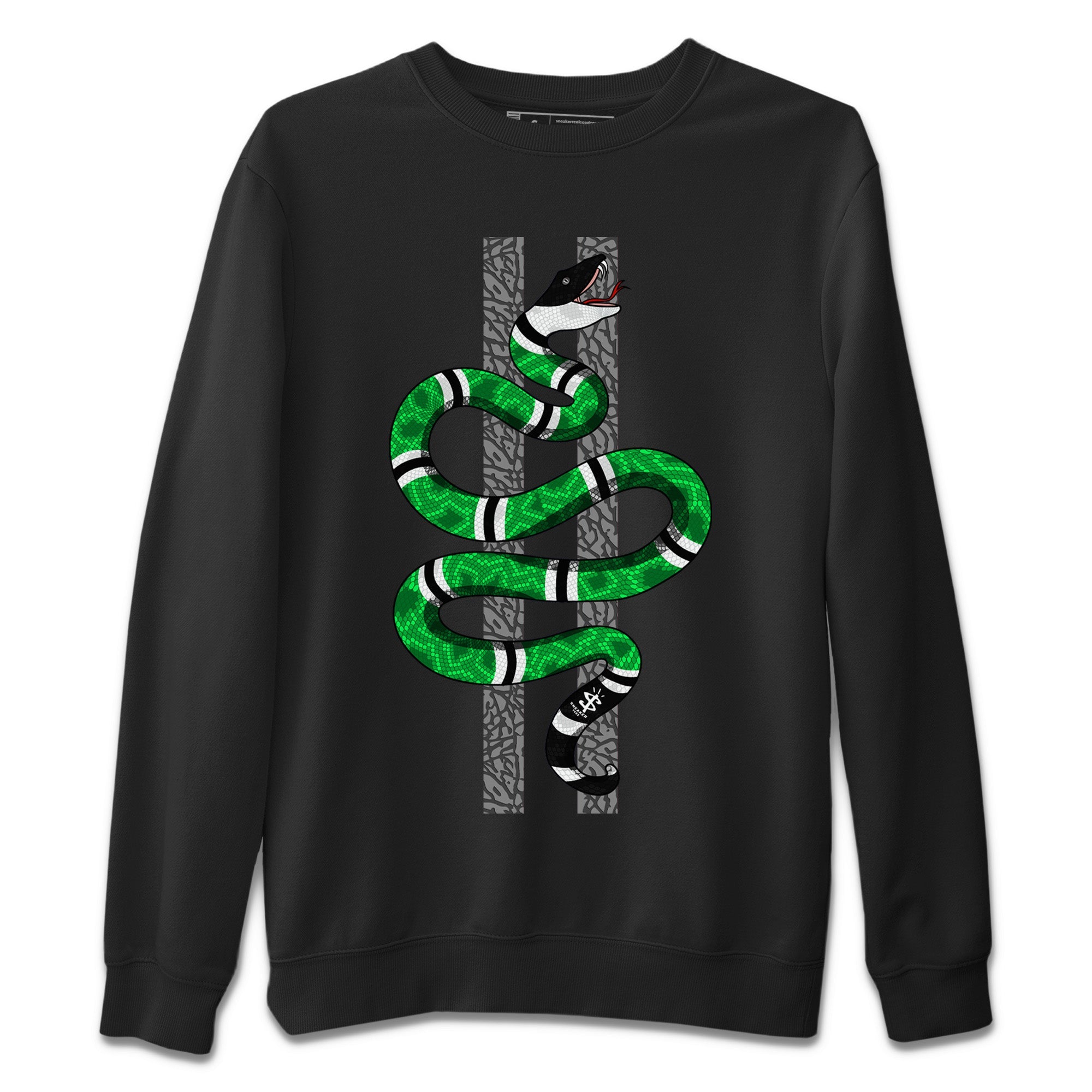 Air Jordan 3 Lucky Green Sneaker Match Tees Snake Sneaker Tees Jordan 3 Retro Lucky Green Sneaker Release Tees Unisex Shirts Black 2