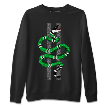 Air Jordan 3 Lucky Green Sneaker Match Tees Snake Sneaker Tees Jordan 3 Retro Lucky Green Sneaker Release Tees Unisex Shirts Black 2