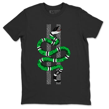 Air Jordan 3 Lucky Green Sneaker Match Tees Snake Sneaker Tees Jordan 3 Retro Lucky Green Sneaker Release Tees Unisex Shirts Black 2