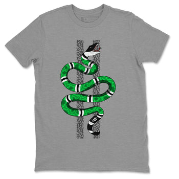 Air Jordan 3 Lucky Green Sneaker Match Tees Snake Sneaker Tees Jordan 3 Retro Lucky Green Sneaker Release Tees Unisex Shirts Heather Grey 2