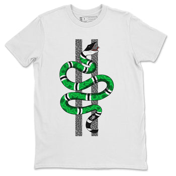 Air Jordan 3 Lucky Green Sneaker Match Tees Snake Sneaker Tees Jordan 3 Retro Lucky Green Sneaker Release Tees Unisex Shirts White 2