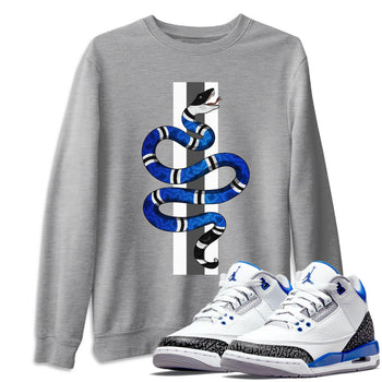 Jordan 3 Racer Blue Sneaker Match Tees Snake Sneaker Tees Jordan 3 Racer Blue Sneaker Release Tees Unisex Shirts