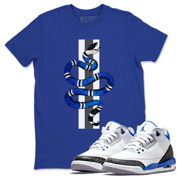 Jordan 3 Racer Blue Sneaker Match Tees Snake Sneaker Tees Jordan 3 Racer Blue Sneaker Release Tees Unisex Shirts