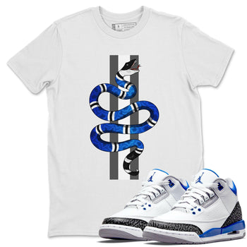 Jordan 3 Racer Blue Sneaker Match Tees Snake Sneaker Tees Jordan 3 Racer Blue Sneaker Release Tees Unisex Shirts