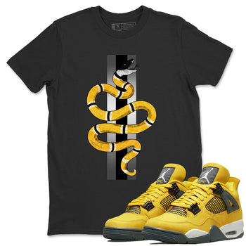Jordan 4 Lightning Sneaker Match Tees Snake Sneaker Tees Jordan 4 Lightning Sneaker Release Tees Unisex Shirts