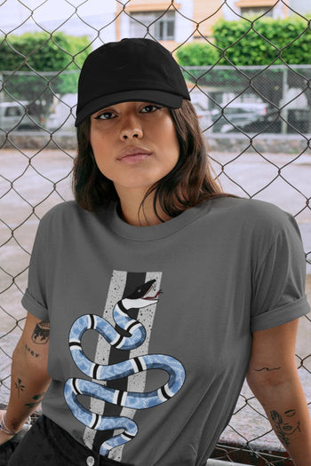 Jordan 4 University Blue Sneaker Match Tees Snake Sneaker Tees Jordan 4 University Blue Sneaker Release Tees Unisex Shirts