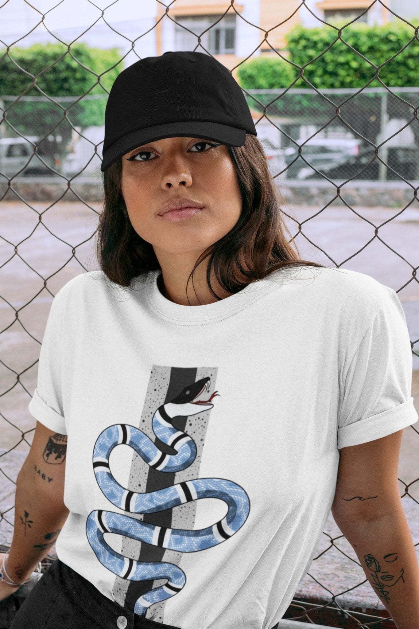 Jordan 4 University Blue Sneaker Match Tees Snake Sneaker Tees Jordan 4 University Blue Sneaker Release Tees Unisex Shirts