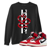 Jordan 1 Chicago Sneaker Match Tees Snake Sneaker Tees Jordan 1 Chicago Sneaker Release Tees Unisex Shirts