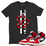 Jordan 1 Chicago Sneaker Match Tees Snake Sneaker Tees Jordan 1 Chicago Sneaker Release Tees Unisex Shirts