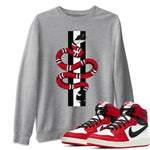 Jordan 1 Chicago Sneaker Match Tees Snake Sneaker Tees Jordan 1 Chicago Sneaker Release Tees Unisex Shirts