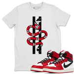 Jordan 1 Chicago Sneaker Match Tees Snake Sneaker Tees Jordan 1 Chicago Sneaker Release Tees Unisex Shirts