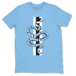 Jordan 1 University Blue Sneaker Match Tees Snake Sneaker Tees Jordan 1 University Blue Sneaker Release Tees Unisex Shirts