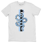 Jordan 1 University Blue Sneaker Match Tees Snake Sneaker Tees Jordan 1 University Blue Sneaker Release Tees Unisex Shirts