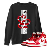 Jordan 1 Newstalgia Sneaker Match Tees Snake Sneaker Tees Jordan 1 Newstalgia Sneaker Release Tees Unisex Shirts