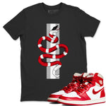 Jordan 1 Newstalgia Sneaker Match Tees Snake Sneaker Tees Jordan 1 Newstalgia Sneaker Release Tees Unisex Shirts