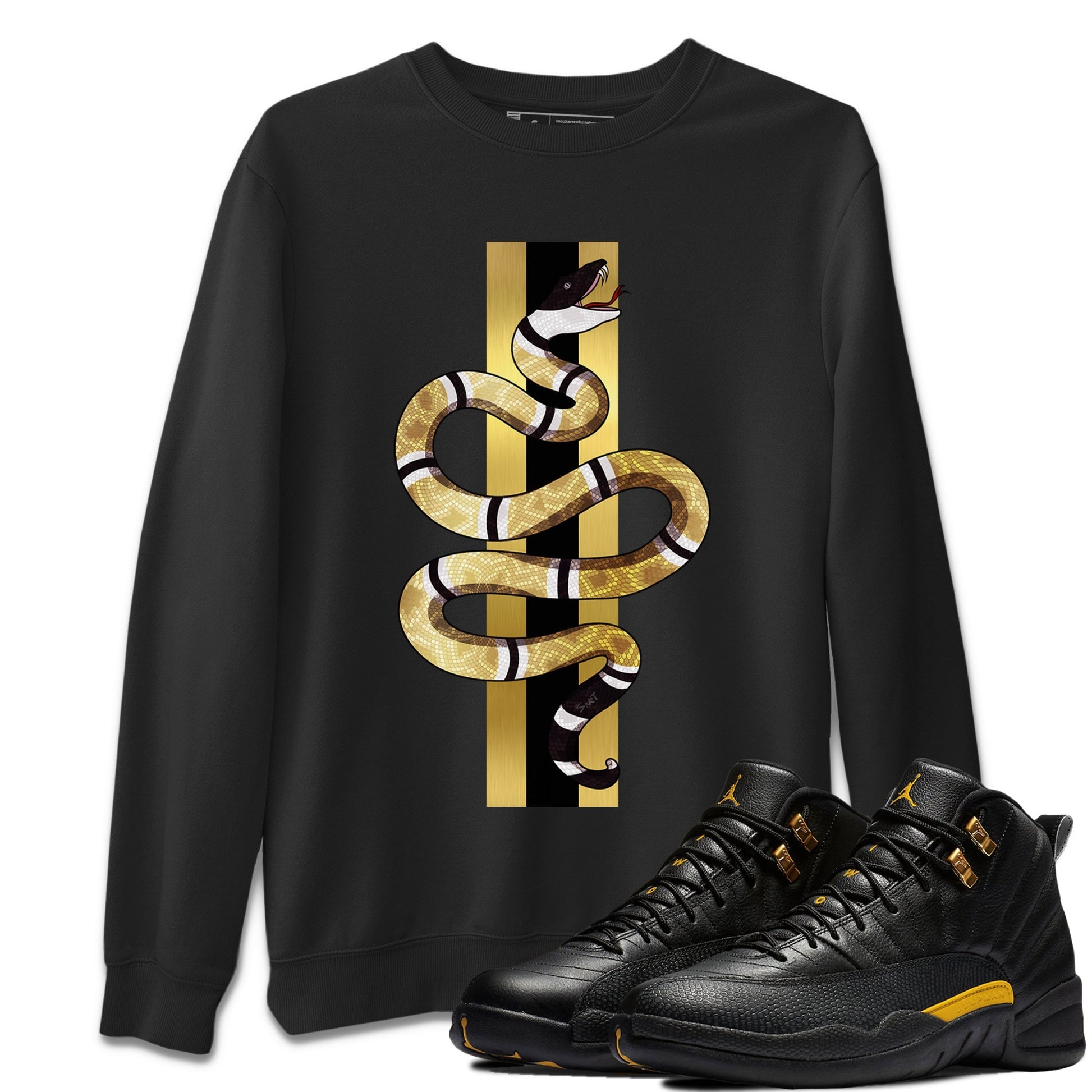 Jordan 12 Black Taxi Sneaker Match Tees Snake Sneaker Tees Jordan 12 Black Taxi Sneaker Release Tees Unisex Shirts