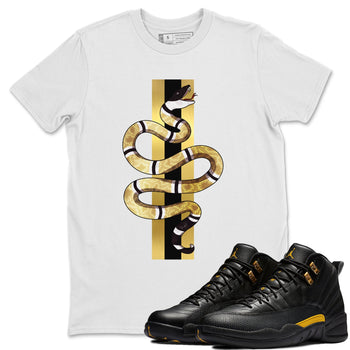 Jordan 12 Black Taxi Sneaker Match Tees Snake Sneaker Tees Jordan 12 Black Taxi Sneaker Release Tees Unisex Shirts