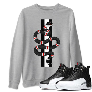 Jordan 12 Playoffs Sneaker Match Tees Snake Sneaker Tees Jordan 12 Playoffs Sneaker Release Tees Unisex Shirts