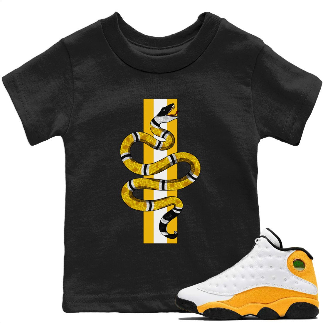 Jordan 13 Del Sol Sneaker Match Tees Snake Sneaker Tees Jordan 13 Del Sol Sneaker Release Tees Kids Shirts