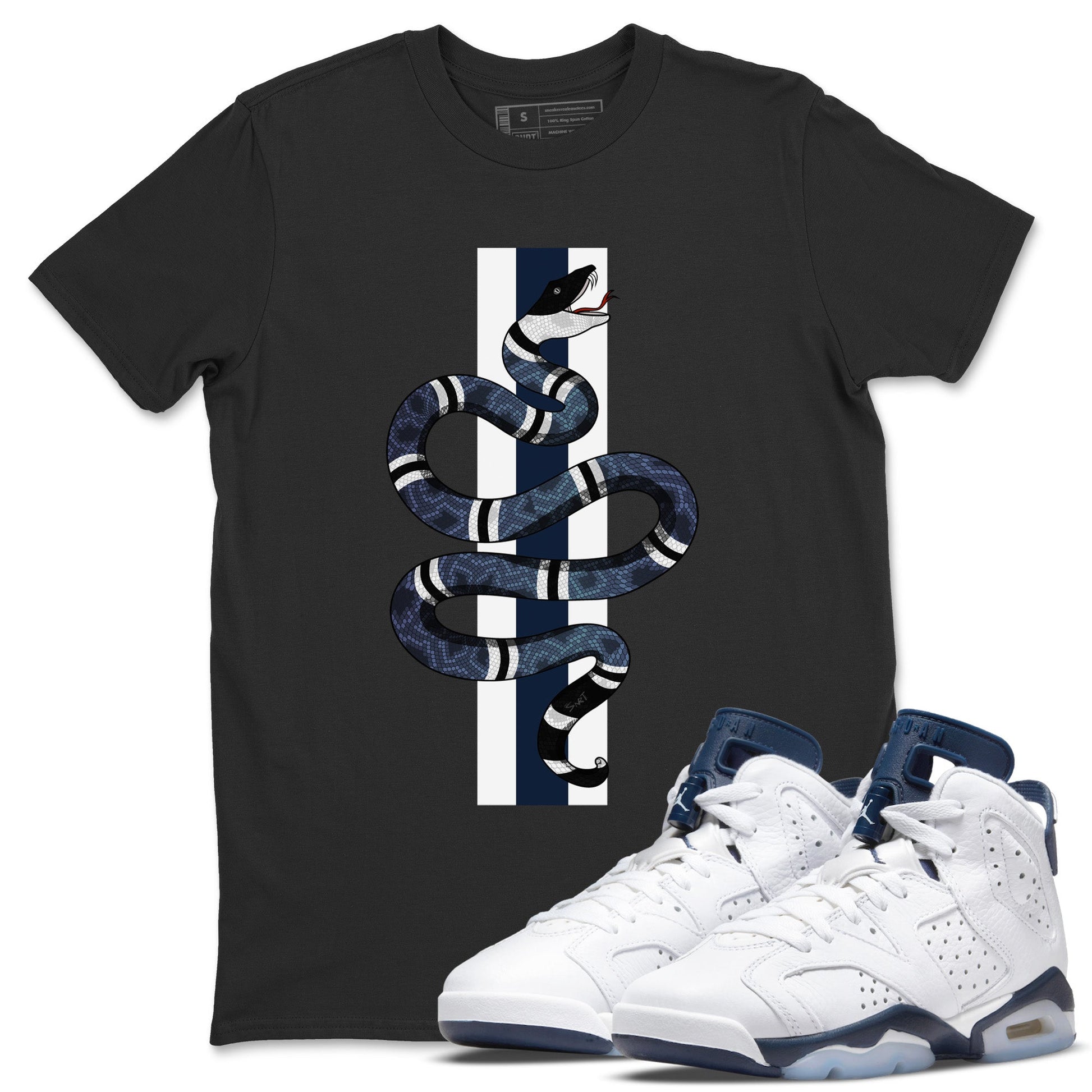 Jordan 6 Midnight Navy Sneaker Match Tees Snake Sneaker Tees Jordan 6 Midnight Navy Sneaker Release Tees Unisex Shirts