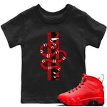 Jordan 9 Chile Red Sneaker Match Tees Snake Sneaker Tees Jordan 9 Chile Red Sneaker Release Tees Kids Shirts