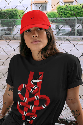 Jordan 9 Chile Red Sneaker Match Tees Snake Sneaker Tees Jordan 9 Chile Red Sneaker Release Tees Unisex Shirts