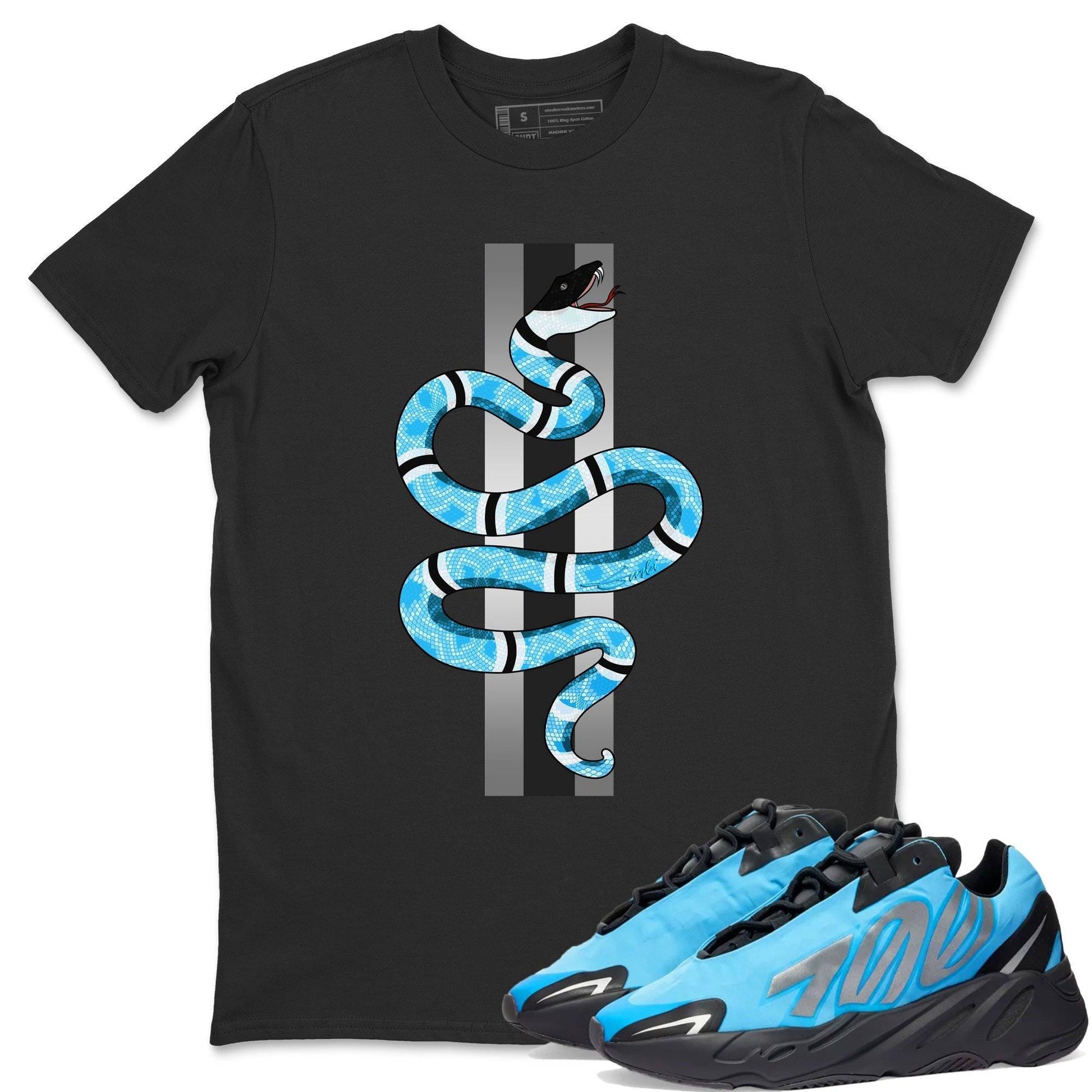 Yeezy 700 Bright Cyan Sneaker Match Tees Snake Sneaker Tees Yeezy 700 Bright Cyan Sneaker Release Tees Unisex Shirts