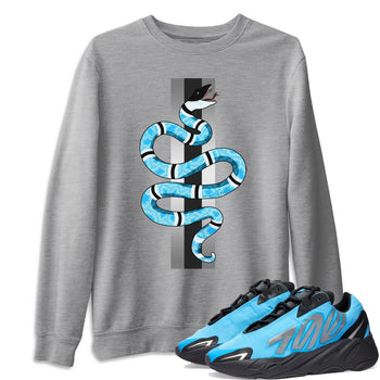 Yeezy 700 Bright Cyan Sneaker Match Tees Snake Sneaker Tees Yeezy 700 Bright Cyan Sneaker Release Tees Unisex Shirts