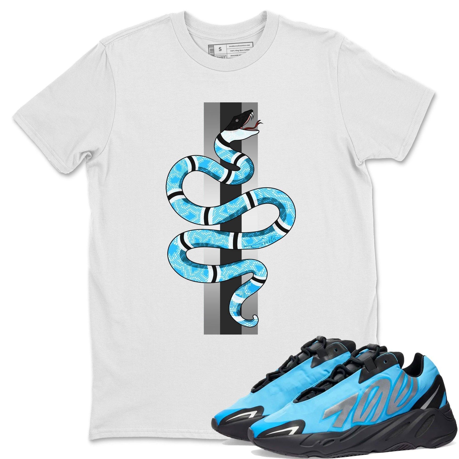 Yeezy 700 Bright Cyan Sneaker Match Tees Snake Sneaker Tees Yeezy 700 Bright Cyan Sneaker Release Tees Unisex Shirts