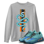 Yeezy 700 Faded Azure Sneaker Match Tees Snake Sneaker Tees Yeezy 700 Faded Azure Sneaker Release Tees Unisex Shirts