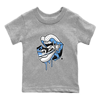 Air Jordan 1 Retro High OG UNC Toe Shirt to match Jordans Sneaker Addiction 2 Sneaker Tees Air Jordan 1 High OG UNC Toe Tees Kids and Baby Tees Heather Grey 2