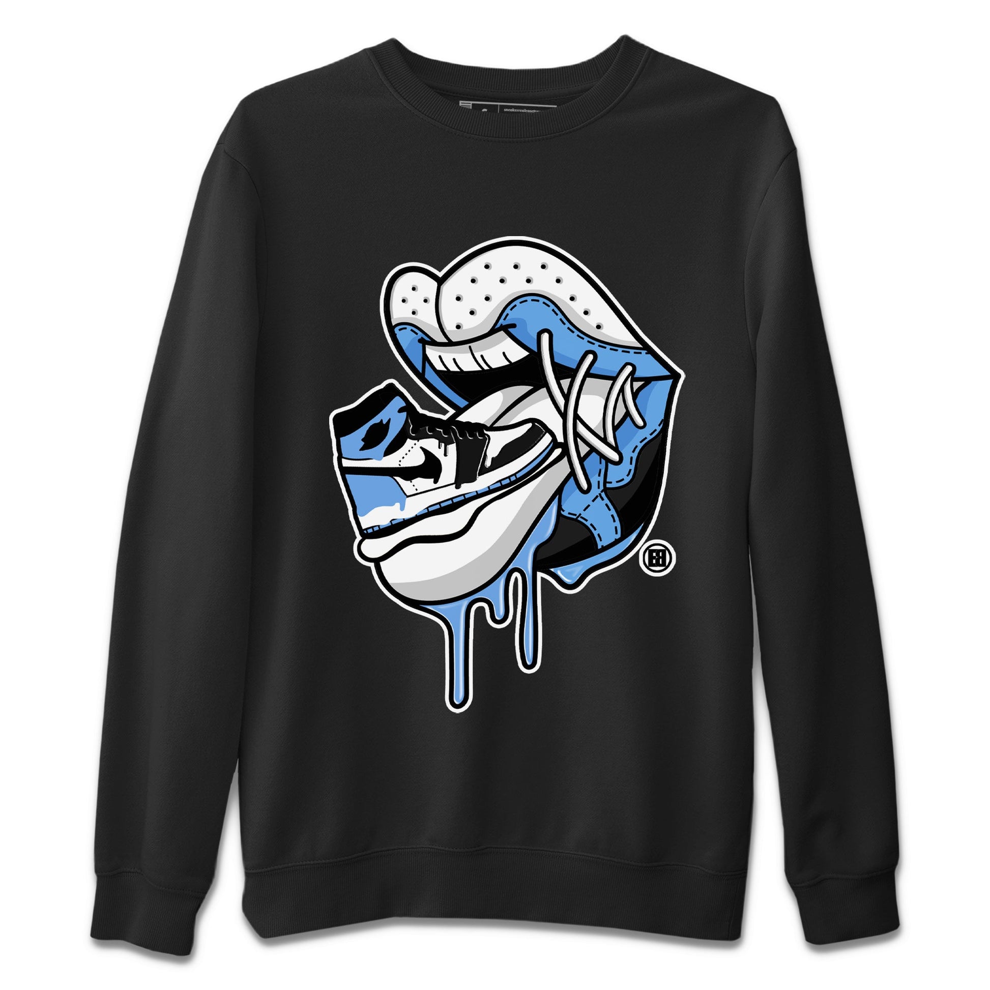 Air Jordan 1 Retro High OG UNC Toe Shirt to match Jordans Sneaker Addiction 2 Sneaker Tees Air Jordan 1 High OG UNC Toe Tees Crew Neck T-Shirts Black 2
