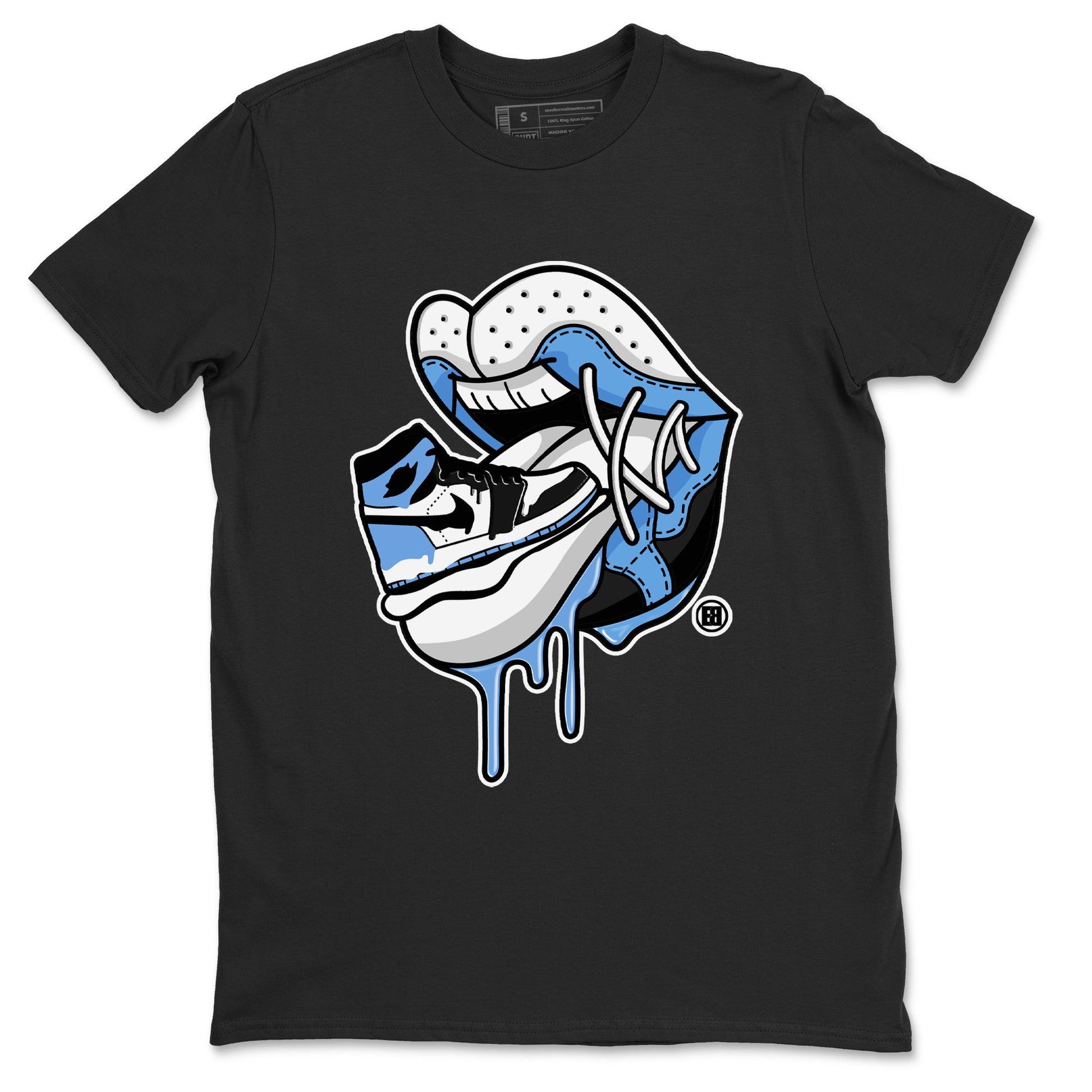 Air Jordan 1 Retro High OG UNC Toe Shirt to match Jordans Sneaker Addiction 2 Sneaker Tees Air Jordan 1 High OG UNC Toe Tees Crew Neck T-Shirts Black 2
